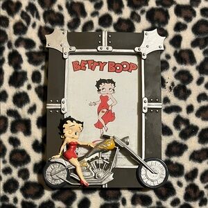 Vintage Betty Boop Motorcycle Picture Frame